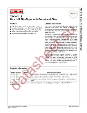 74VHC112M datasheet  